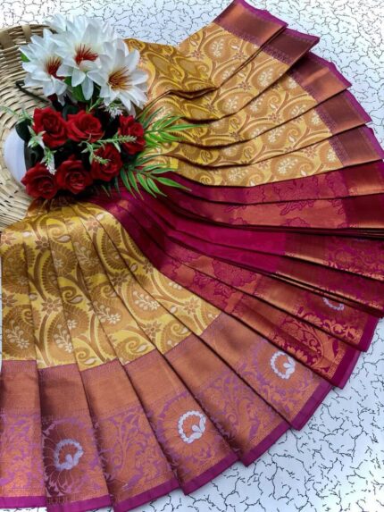 Royal Brown Maroon Gold