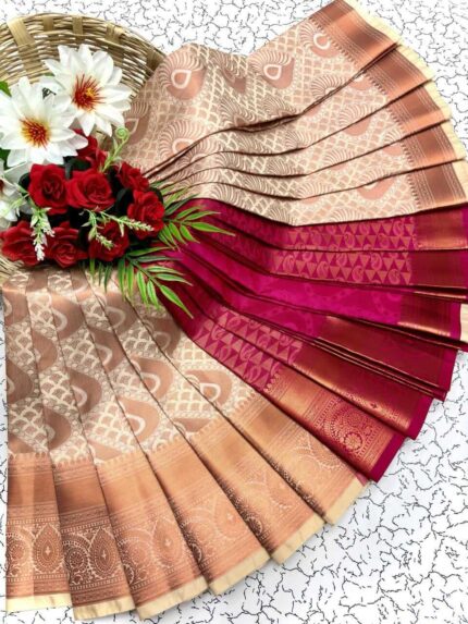 Royal Magenta Beige Gold