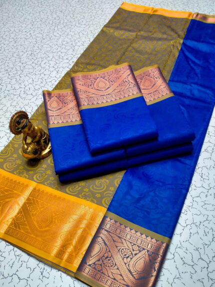 3D Embossed Silk Sarees