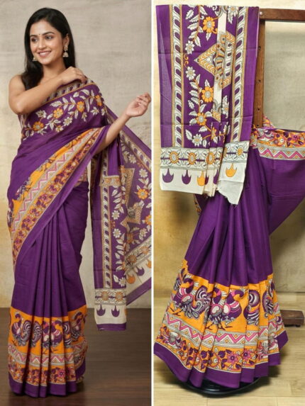 Buy Mulmul Cotton Saree Online