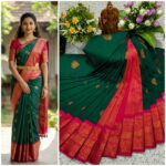 Contrast Border Silk Saree Online