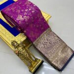 Electric Jackquard Silk Saree 1 1