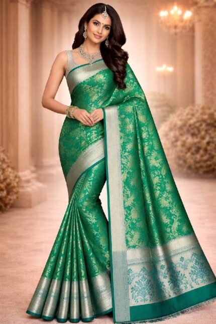 Electric Jackquard Silk Saree0000 1