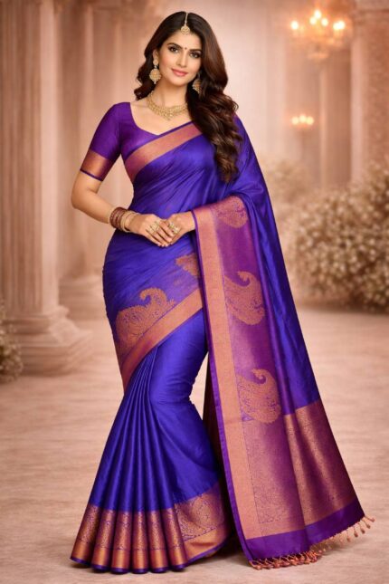 Embossed Art Silk Sarees Online 1