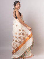Kerala Copper Design Saree