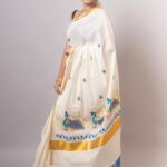 Kerala Peacock Design Saree