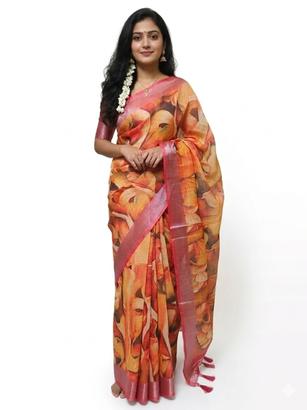 Linen Cotton Sarees