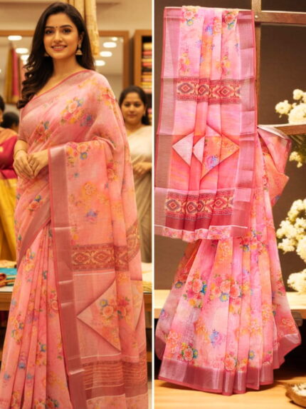 Linen Cotton Under 600 Sarees