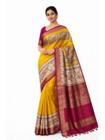 Madhubani Work Pallu Saree