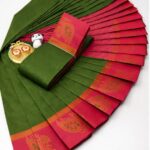 Mbossed Pattern Silk Sarees1