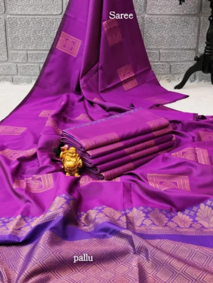 Purple Soft Silk Sarees