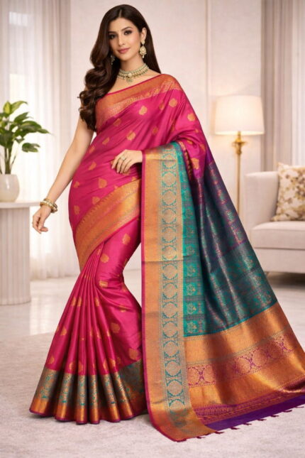 Tana Fancy Soft Silk Sarres 5 1 1 1