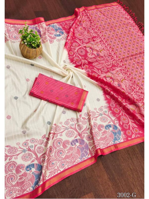 Pink Saree