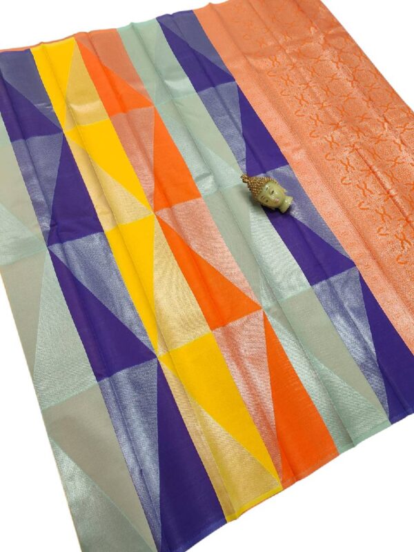 Rainbow Silk Saree 1